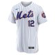 Men's New York Mets Francisco Lindor Nike White Home Player Jersey