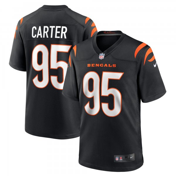 Men's Cincinnati Bengals Zach Carter Nike Black Game Player Jersey