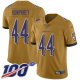 Baltimore Ravens #44 Marlon Humphrey Gold Men's Stitched NFL Limited Inverted Legend 100th Season Jersey