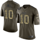 Nike Kansas City Chiefs #10 Tyreek Hill Green Men's Stitched NFL Limited Salute to Service Jersey