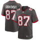 Men's Nike Tampa Bay Buccaneers #87 Rob Gronkowski Pewter Vapor Limited Jersey