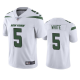 Men's New York Jets #5 Mike White White Vapor Limited NFL Jersey