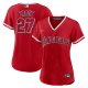 Women's Los Angeles Angels Mike Trout Nike Red Alternate Replica Player Jersey