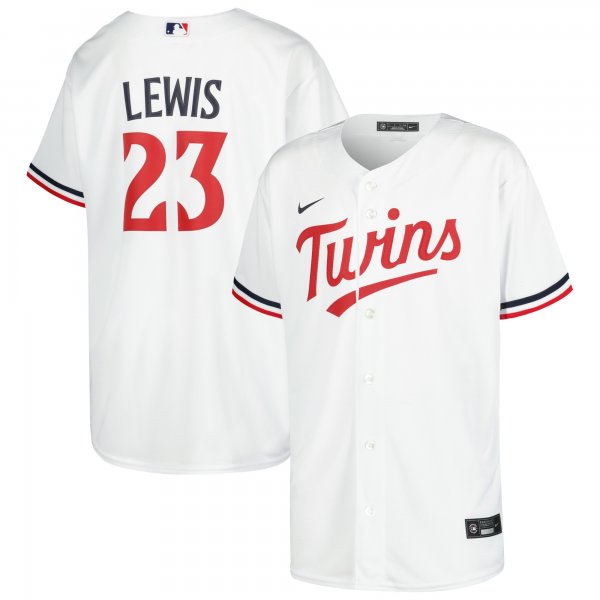 Youth Minnesota Twins Royce Lewis Nike White Home Replica Player Jersey