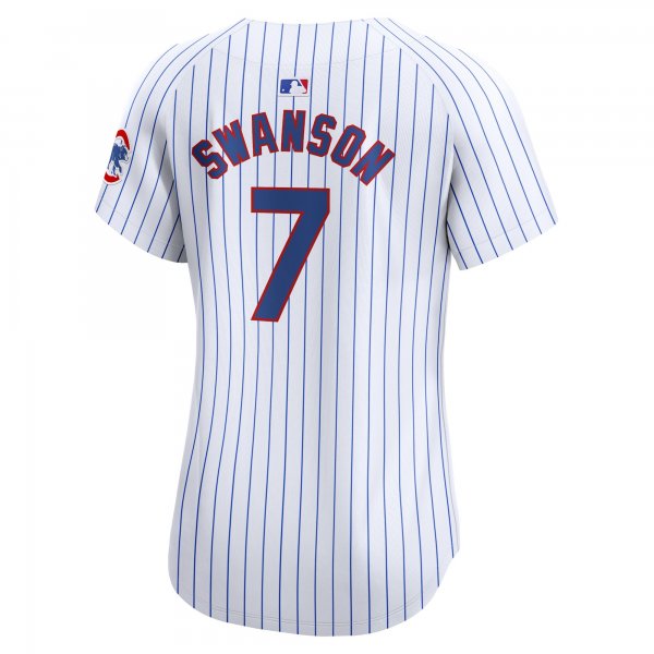 Women's Chicago Cubs Dansby Swanson Nike White Home Limited Player Jersey