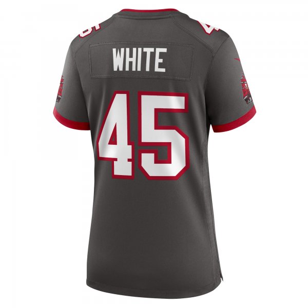 Women's Tampa Bay Buccaneers Devin White Nike Pewter Game Jersey