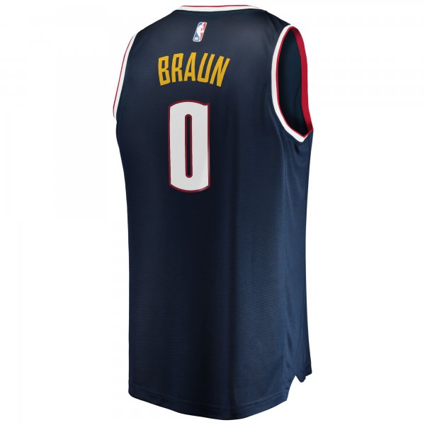 Men's Denver Nuggets Christian Braun Fanatics Navy 2022 NBA Draft First Round Pick Fast Break Replica Player Jersey - Icon Edition