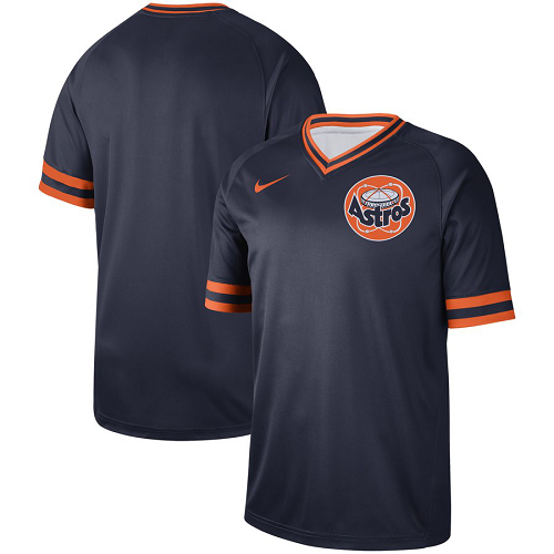 Men's Nike Houston Astros Blank Navy Cooperstown Collection Legend V-Neck MLB Jersey