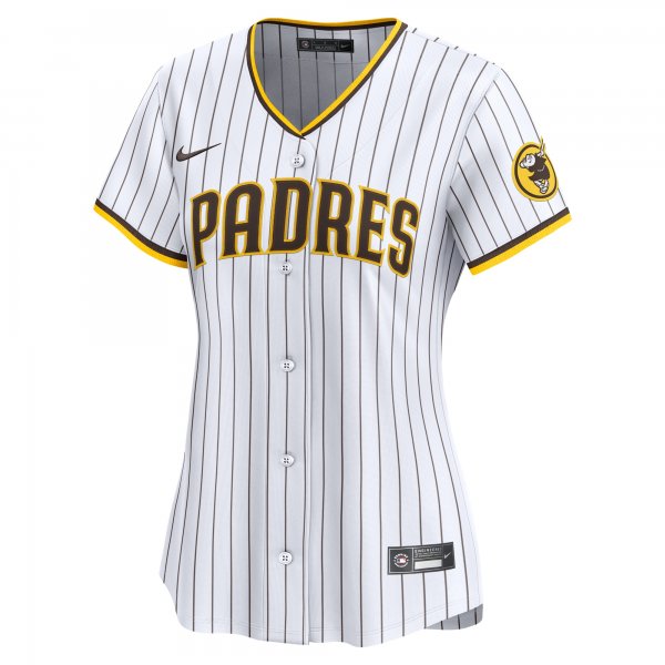 Women's San Diego Padres Nike White #1 Mom Home Limited Jersey