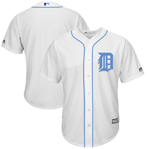 Detroit Tigers White Team Color 2017 Father's Day Jersey