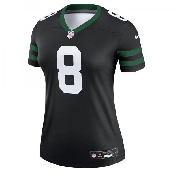 Women's New York Jets Aaron Rodgers Nike Legacy Black Alternate Legend Jersey