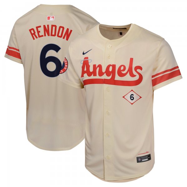 Youth Los Angeles Angels Anthony Rendon Nike Cream City Connect Limited Player Jersey