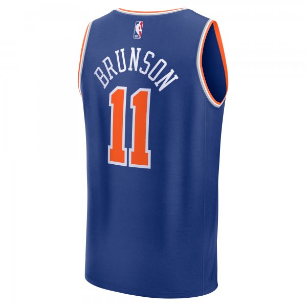 Youth New York Knicks Jalen Brunson Fanatics Royal Fast Break Replica Player Jersey - Icon Edition