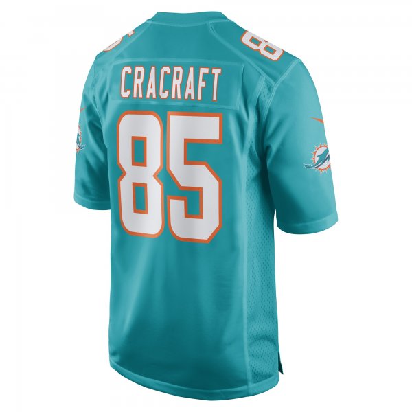 Men's Miami Dolphins River Cracraft Nike Aqua Game Player Jersey