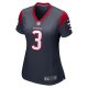 Women's Houston Texans Tank Dell Nike Navy Player Game Jersey