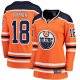 Women's Edmonton Oilers Zach Hyman Fanatics Orange Breakaway Player Jersey