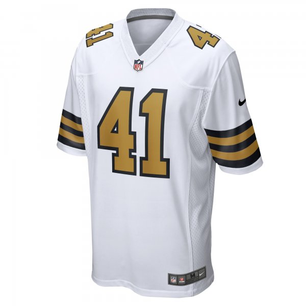 Men's New Orleans Saints Alvin Kamara Nike  White Alternate Game Jersey