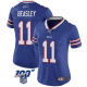 Women's #11 Cole Beasley Buffalo Bills 100th Vapor Royal Limited Jersey