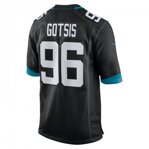 Men's Jacksonville Jaguars Adam Gotsis Nike Black Game Jersey