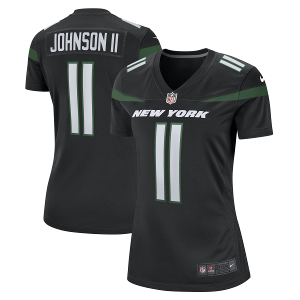 Women's New York Jets Jermaine Johnson II Nike Stealth Black Alternate Game Jersey