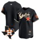 Men's Houston Astros Blank Cactus Jack Stitched Limited Cool Base Black Jersey