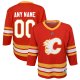 Youth Calgary Flames Red Home Replica Custom Jersey