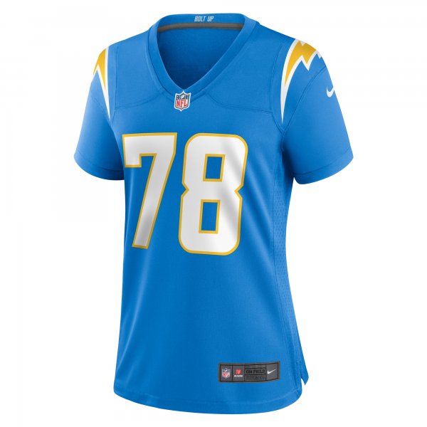 Women's Los Angeles Chargers Zack Bailey Nike Powder Blue Player Game Jersey