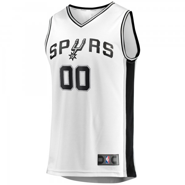 Youth San Antonio Spurs  Fanatics White Fast Break Replica Custom Jersey - Association Edition