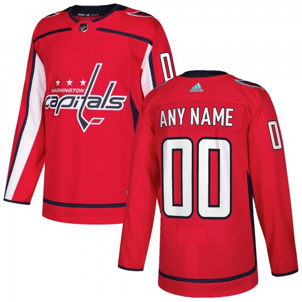 Men's Washington Capitals adidas Red Custom Jersey