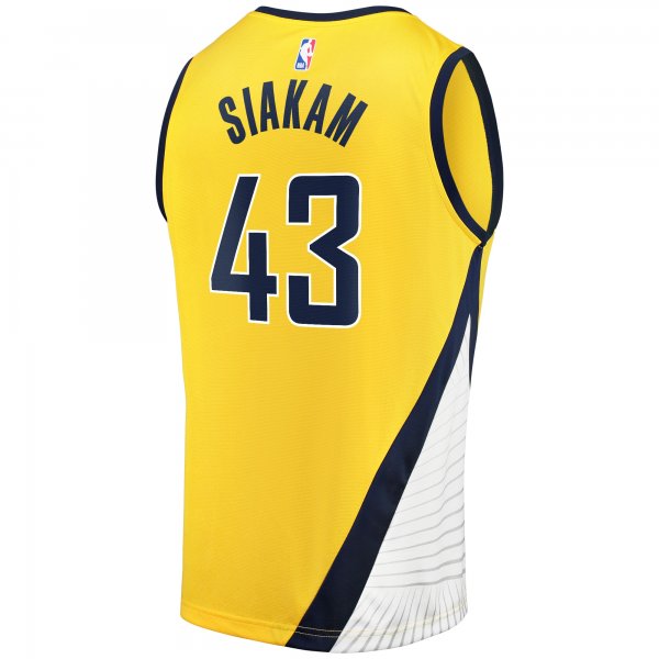 Youth Indiana Pacers Pascal Siakam Fanatics Gold Fast Break Player Jersey - Statement Edition