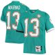 Men's Miami Dolphins 1990 Dan Marino Mitchell & Ness Aqua Throwback Retired Player Jersey