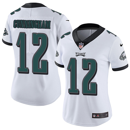 Nike Philadelphia Eagles #12 Randall Cunningham White Women's Stitched NFL Vapor Untouchable Limited Jersey