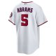 Men's Washington Nationals C.J. Abrams Nike White Home Replica Jersey