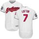 Cleveland Indians #7 Kenny Lofton White Flexbase Collection 2016 World Series Bound Stitched MLB Jersey