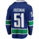 Men's Vancouver Canucks Mark Friedman Fanatics Blue Home Premier Breakaway Player Jersey