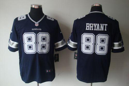 Nike Dallas Cowboys #88 Dez Bryant Navy Blue Team Color Men's Stitched NFL Limited Jersey