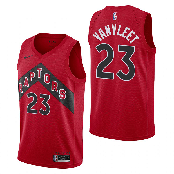 Men's Toronto Raptors Fred VanVleet #23 Icon Edition 2020-21 Red Swingman Jersey