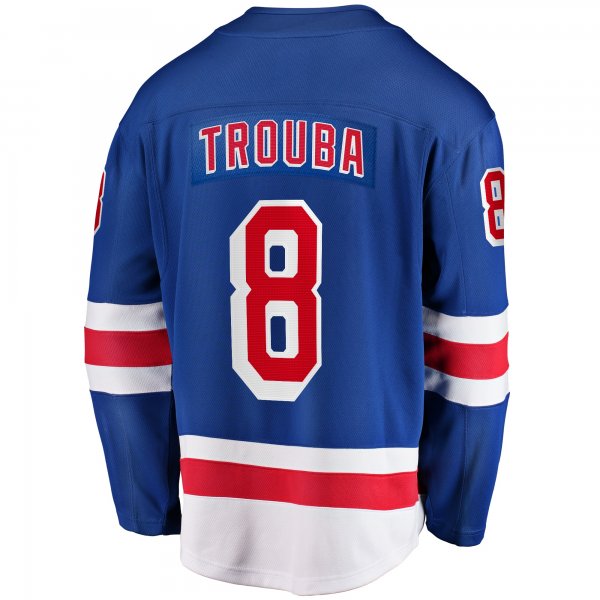 Men's New York Rangers Jacob Trouba Fanatics Blue Home Breakaway Jersey