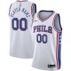 Men's Philadelphia 76ers Nike White 2020/21 Swingman Custom Jersey - Association Edition