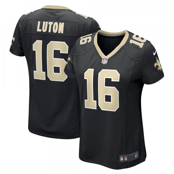 Women's New Orleans Saints Jake Luton Nike Black Game Player Jersey