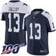 Dallas Cowboys #13 Michael Gallup Navy Blue Thanksgiving Youth Stitched NFL 100th Season Vapor Throwback Limited Jersey