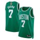 Youth's Boston Celtics #7 Jaylen Brown Nike Icon Edition NBA Finals Patch 2024 Swingman Green Jersey