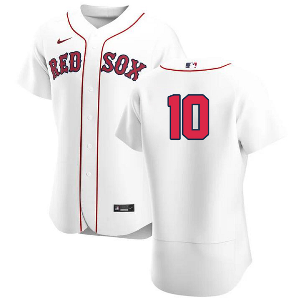 Men's Boston Red Sox #10 Trevor Story 2022 White Home Team MLB MLB MLB Jersey