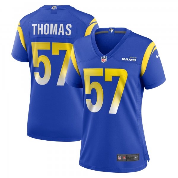 Women's Los Angeles Rams Zachary Thomas Nike  Royal Team Game Jersey