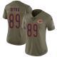 Nike Chicago Bears #89 Mike Ditka Olive Women's Stitched NFL Limited 2017 Salute to Service Jersey