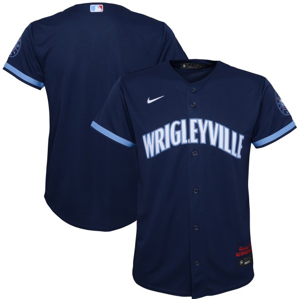 Youth Chicago Cubs Nike Navy City Connect Replica Jersey