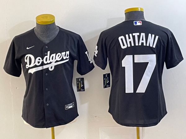 Youth Los Angeles Dodgers #17 Nike Black Shohei Ohtani Jersey