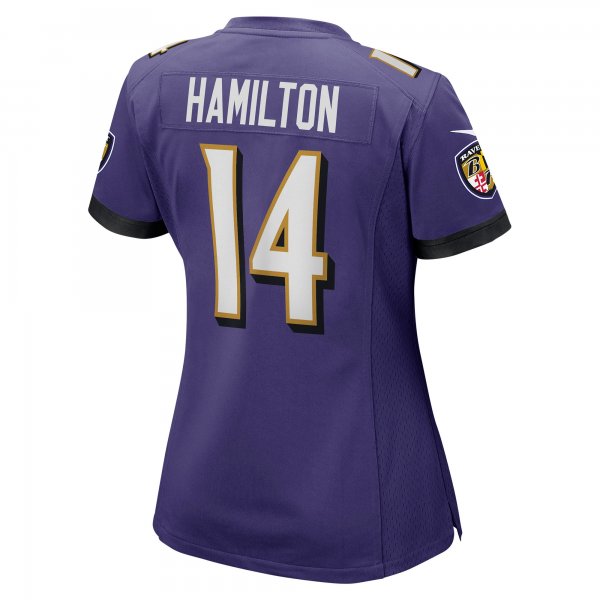 Women's Baltimore Ravens Kyle Hamilton Nike Purple Player Game Jersey