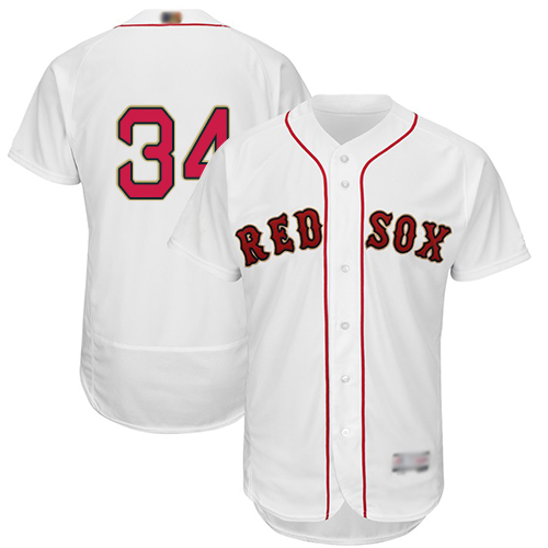 Boston Red Sox #34 David Ortiz White FlexBase 2019 Gold Program Cool Base Stitched MLB Jersey