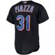 Men's New York Mets Mike Piazza Mitchell & Ness Black Big & Tall Cooperstown Collection Mesh Button-Up Jersey